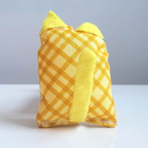 Cat Pocket Pet - Yellow Plaid