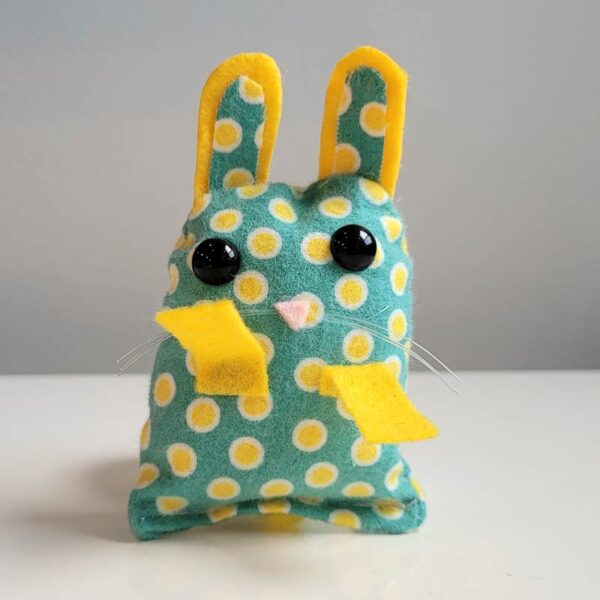 Bunny Pocket Pet - Fuzzy Dots