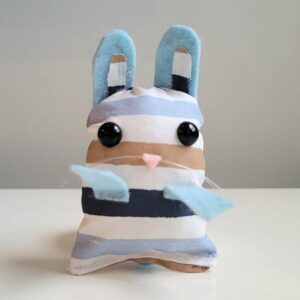 Bunny Pocket Pet - Nautical Stripes