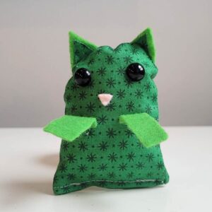 Cat Pocket Pet - Green Star