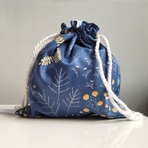 Gift Bag - Blue Floral - Image 3