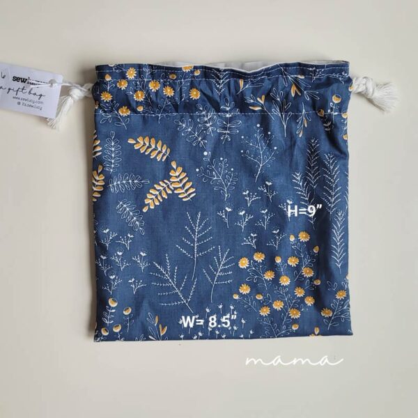 Gift Bag - Blue Floral (lrg)