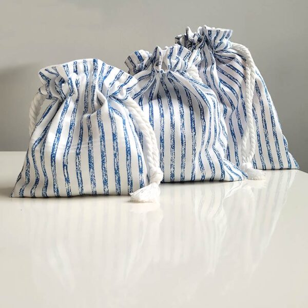 Blue Stripe Gift Bag