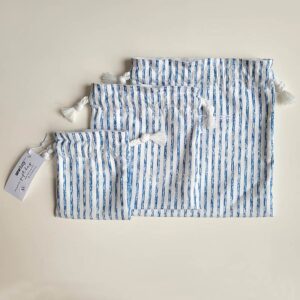 Gift Bag - Blue Stripe - Image 3