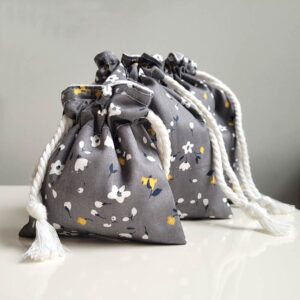 Gift Bag - Grey Floral