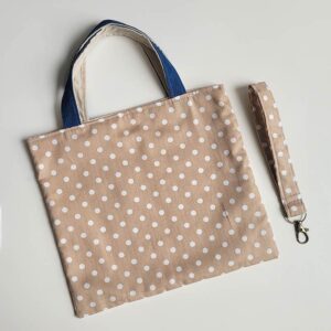 Mini Tote - Brown Dots - Image 3