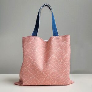 Mini Tote - Pink Hearts