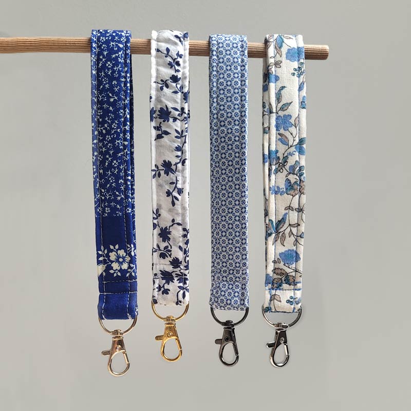 Wristlet keychains – Royal Blues
