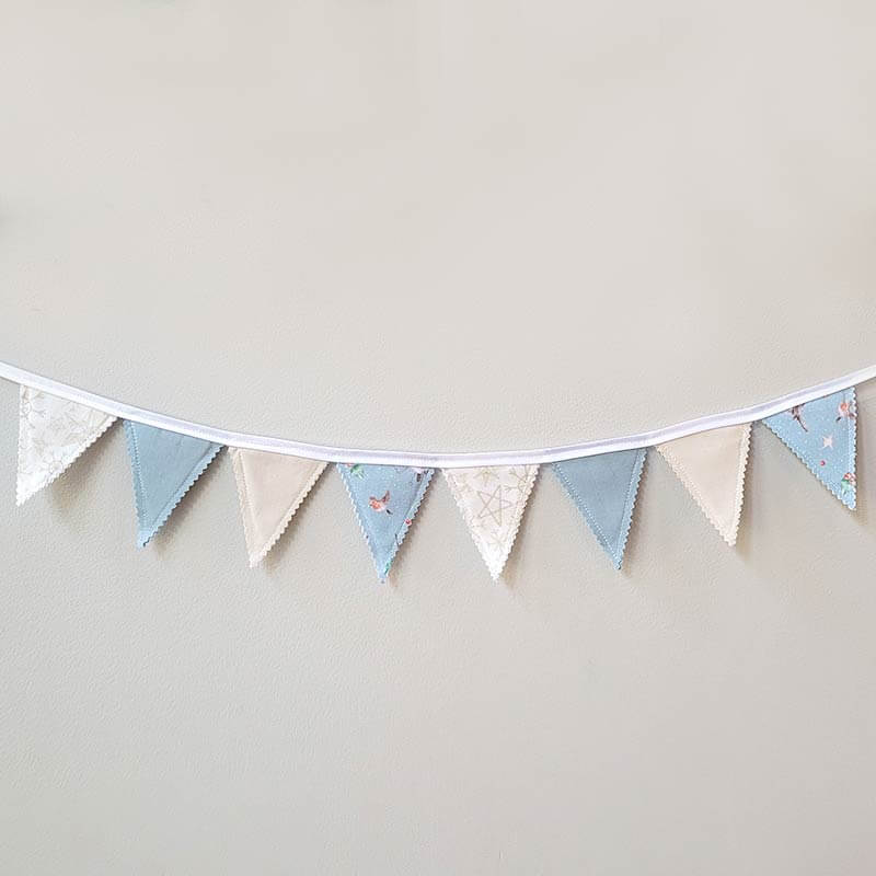 Mini Fabric Bunting - Xmas Bird