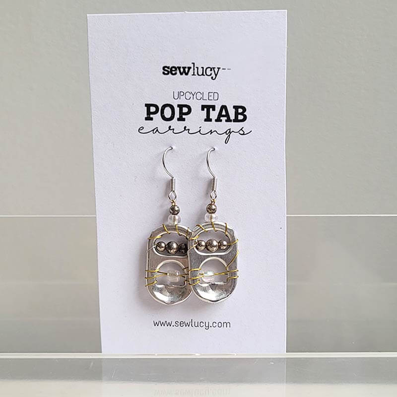 Ginger Fizz Pop Tab Earrings