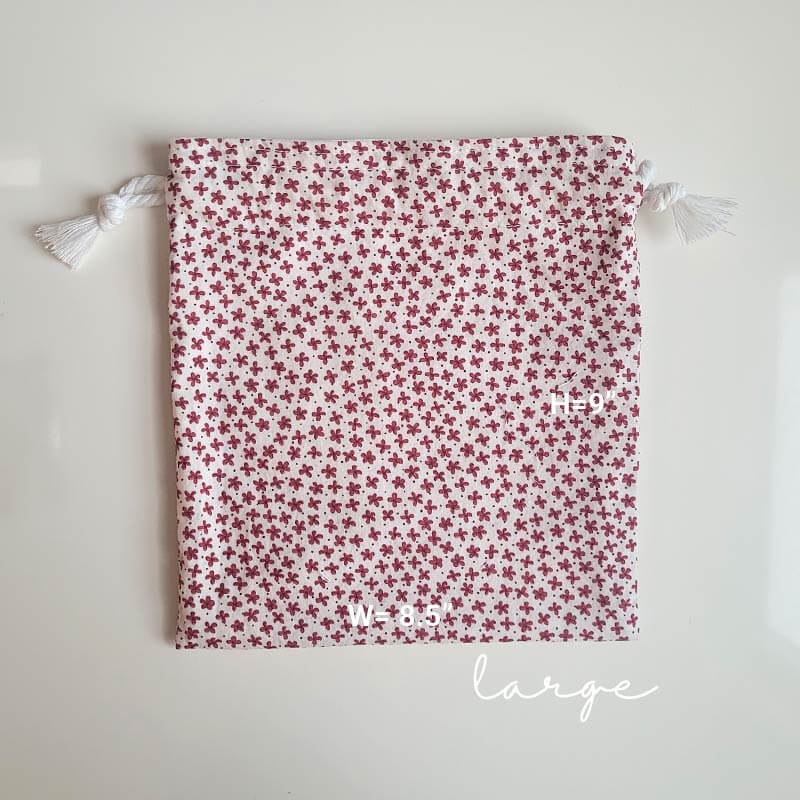 Gift Bag - Red Floral (lrg)