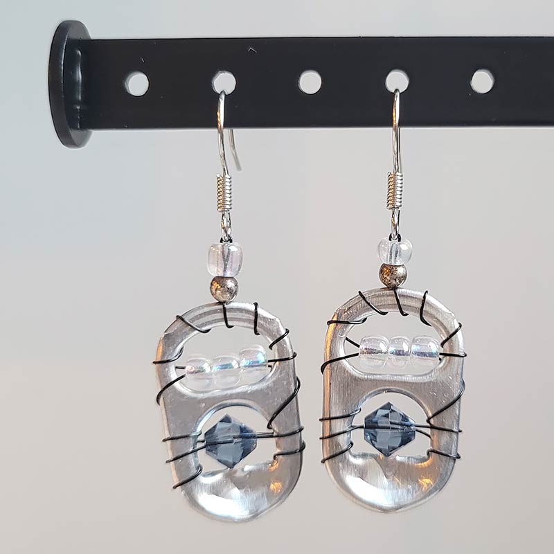 Electric Berry Pop Tab Earrings