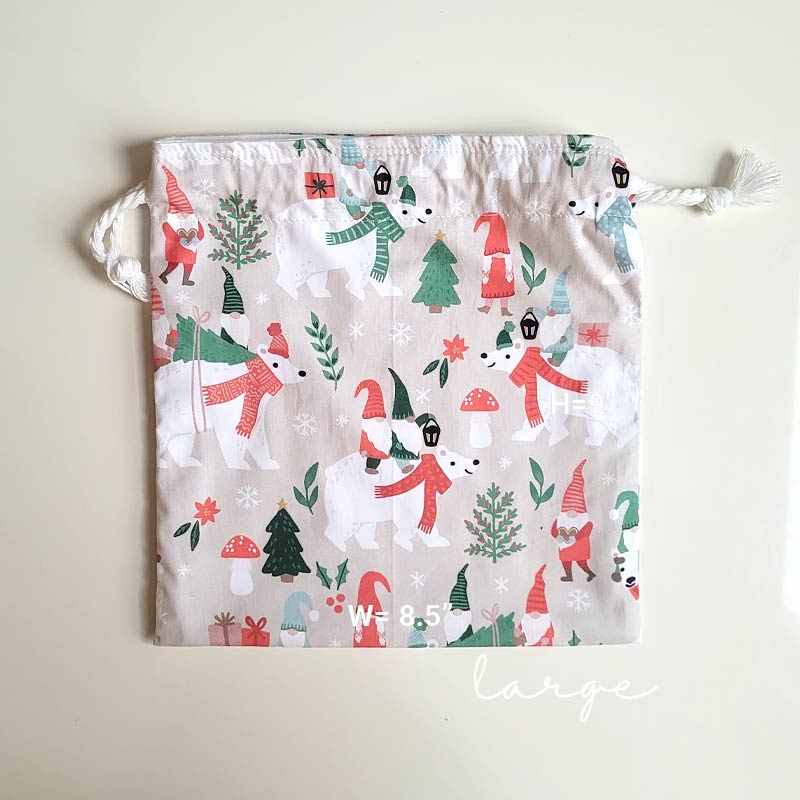 Gift Bag - Christmas Bear (lrg)