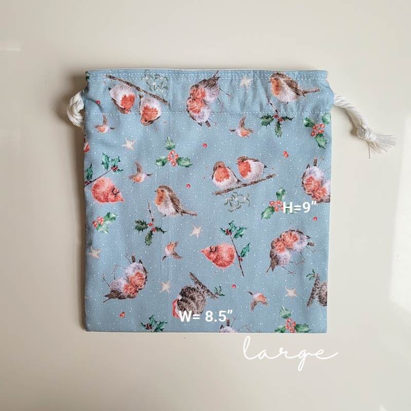 Gift Bag – Christmas Bird (lrg)