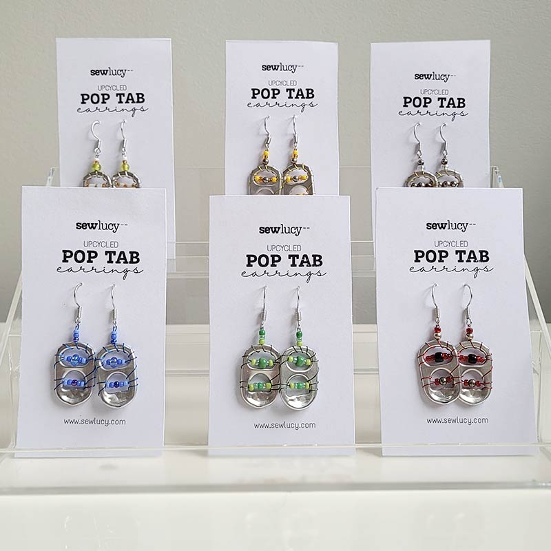 Pop Tab Earrings - Upcycled Jewellery