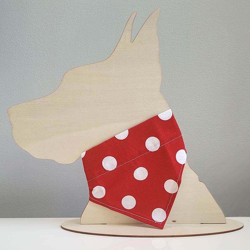 Dog Bandana - Red Dot