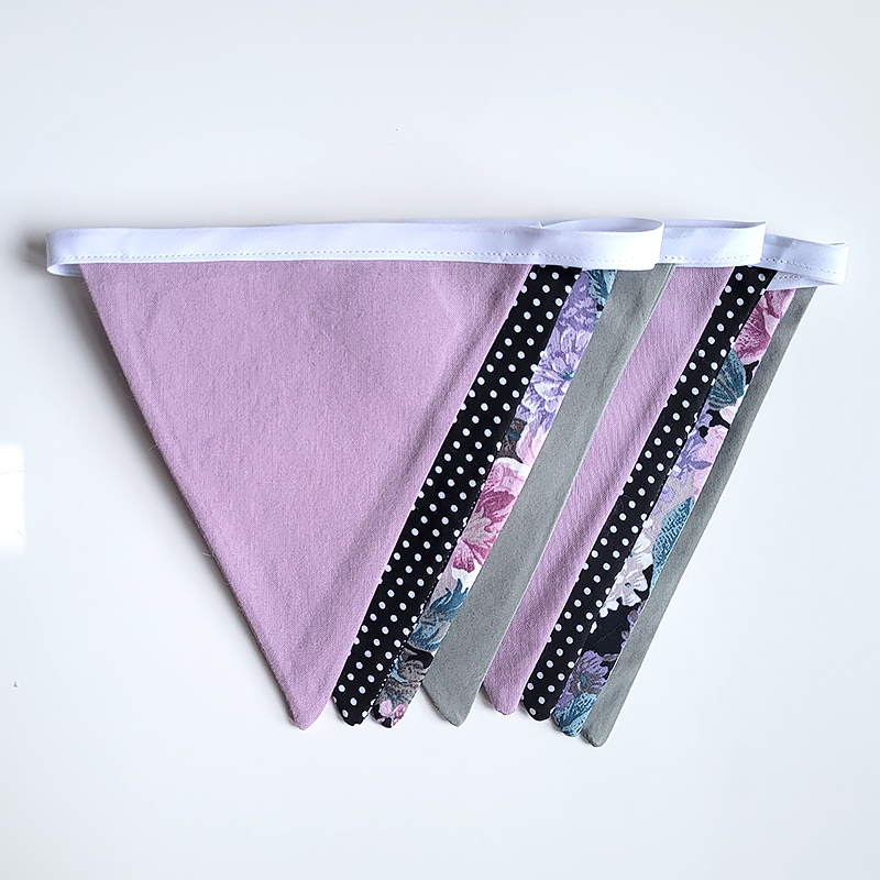 Regular Bunting - Lilac & Polka Dot