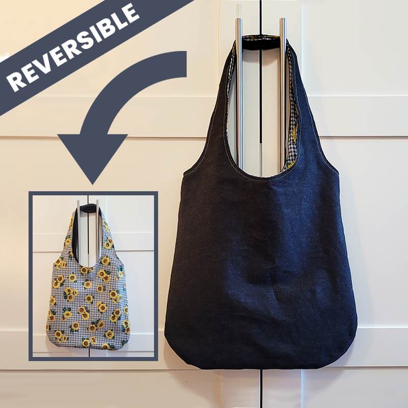 Reversible Tote - Denim & Sunflower