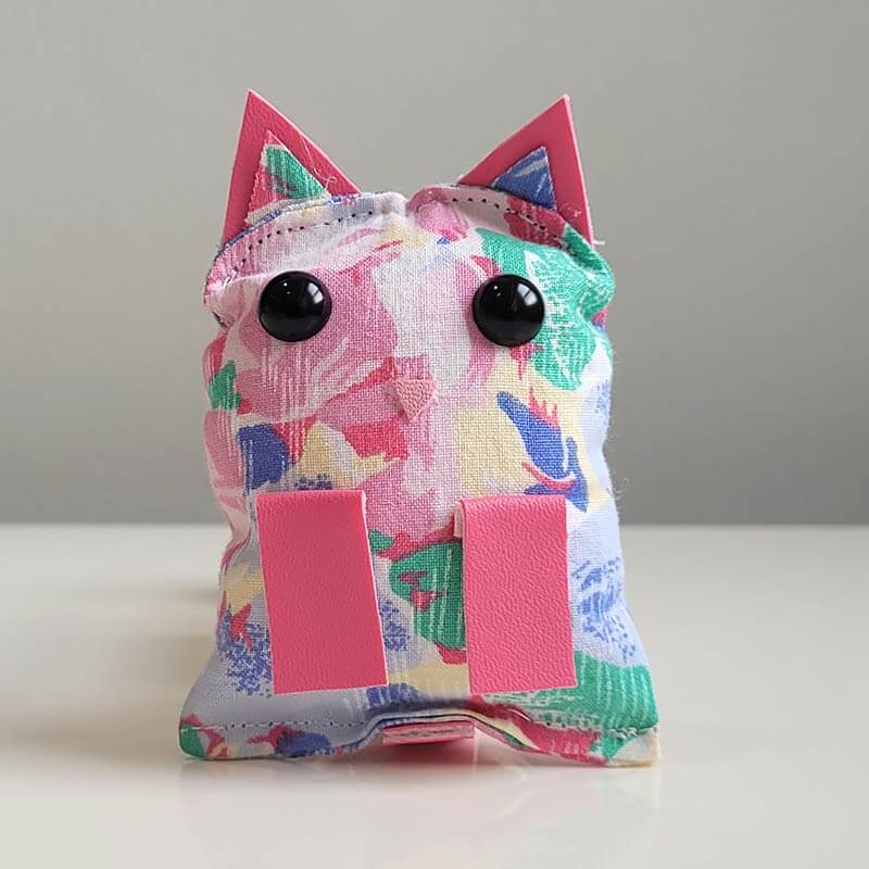 Cat - Hot Pink Floral