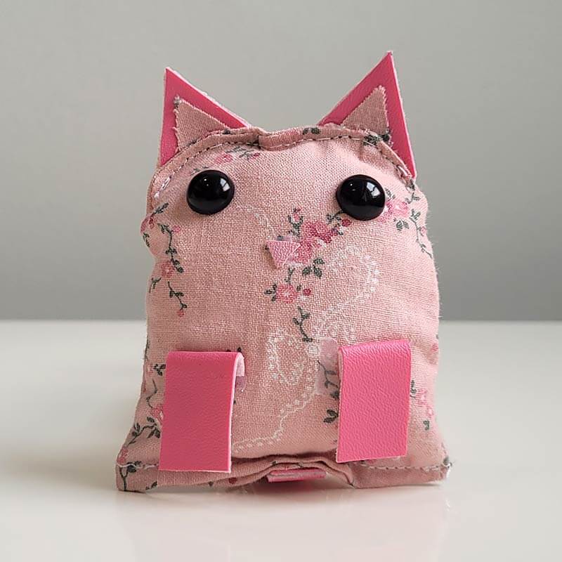Cat - Pink Floral