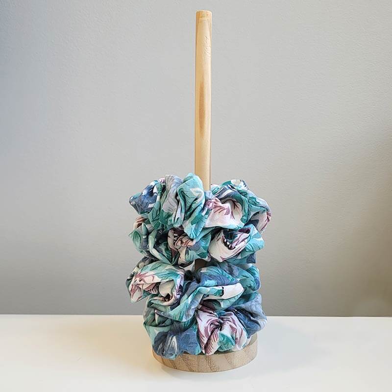 Scrunchie - Green Floral - Image 3