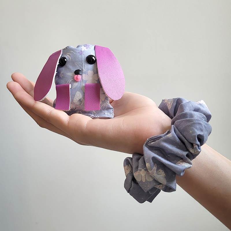 Scrunchie - Purple Butterfly