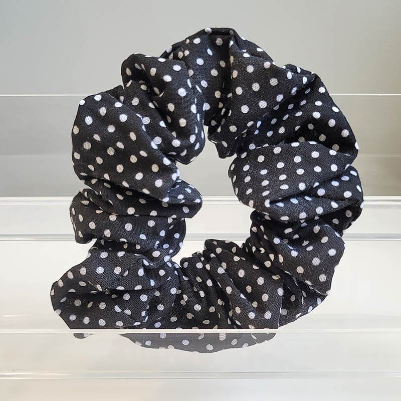 Scrunchie - Speckled Lime Add to cart Scrunchie – Black and White Dots
