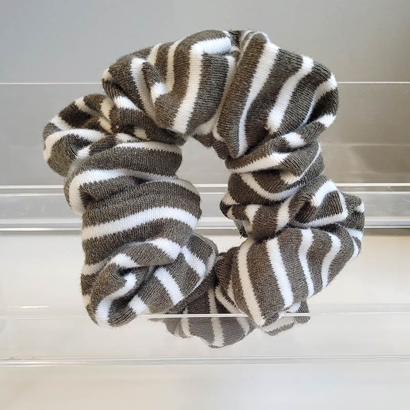 Scrunchie - Olive Stripe