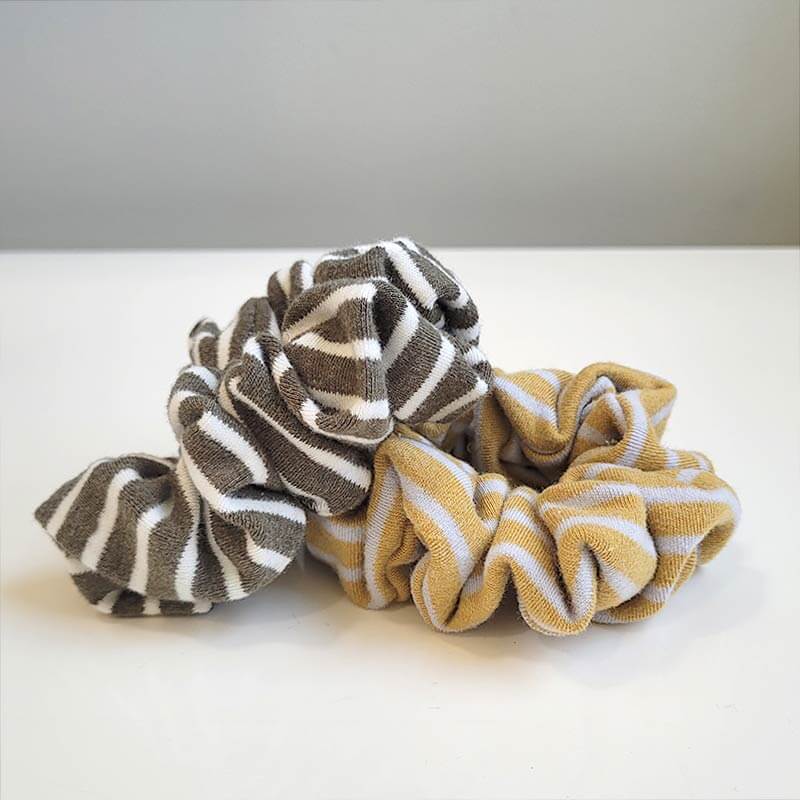Scrunchie - Yellow Stripe