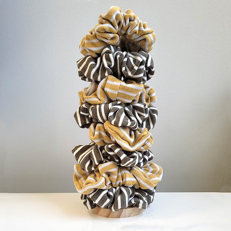 Scrunchie - Yellow Stripe - Image 3