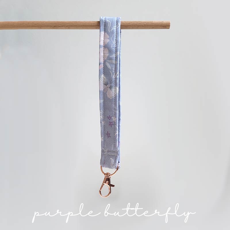 Wristlet – Purple Butterfly