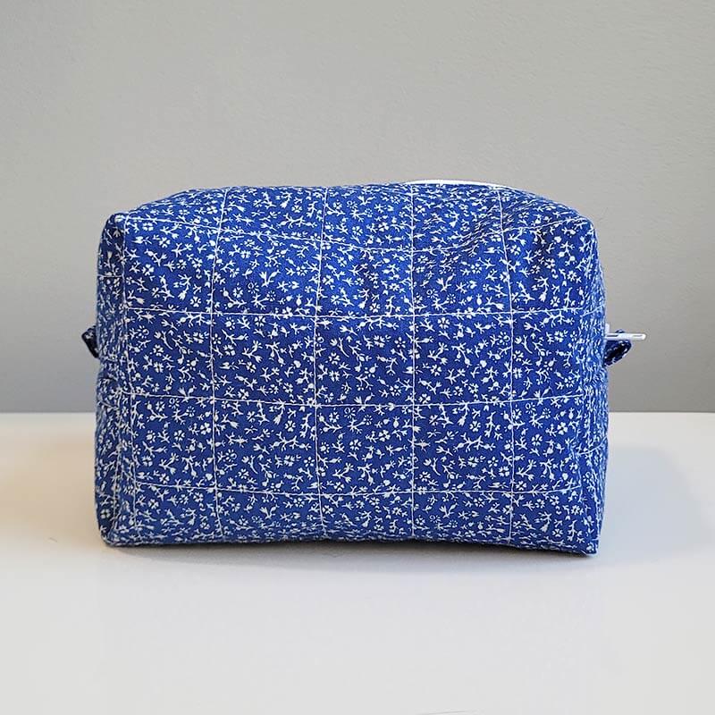 Boxy Cosmetic Bag – Bluebells (Medium)